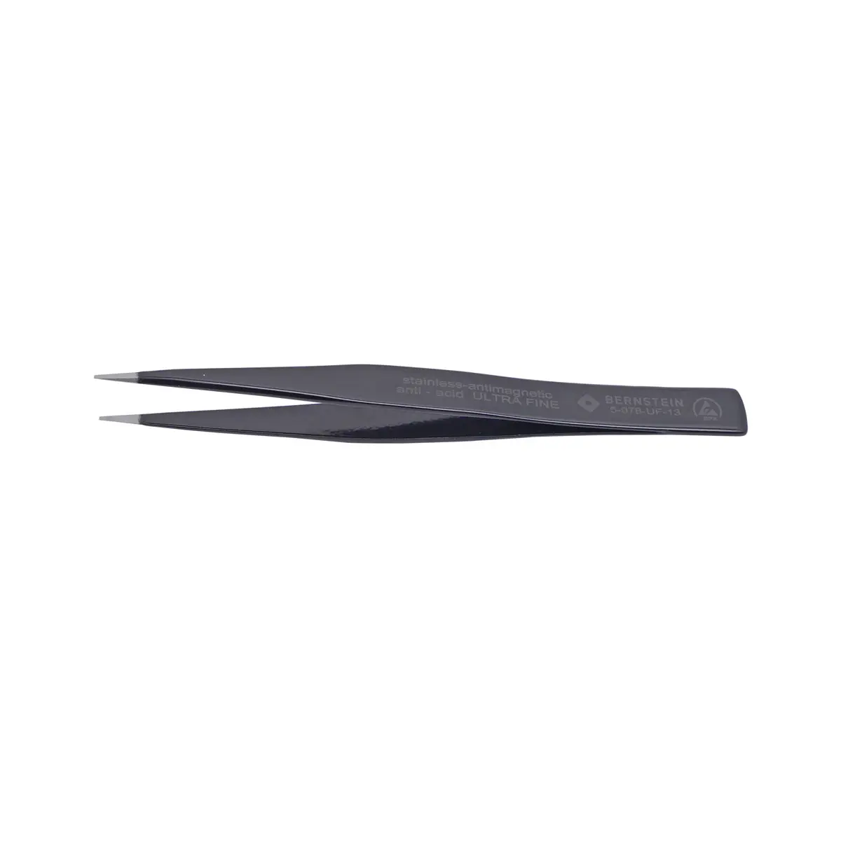Produktfoto 1 von ESD SMD Pinzette ULTRA FINE 130mm Form PSF Edelstahl, sehr spitz, ableitfähig