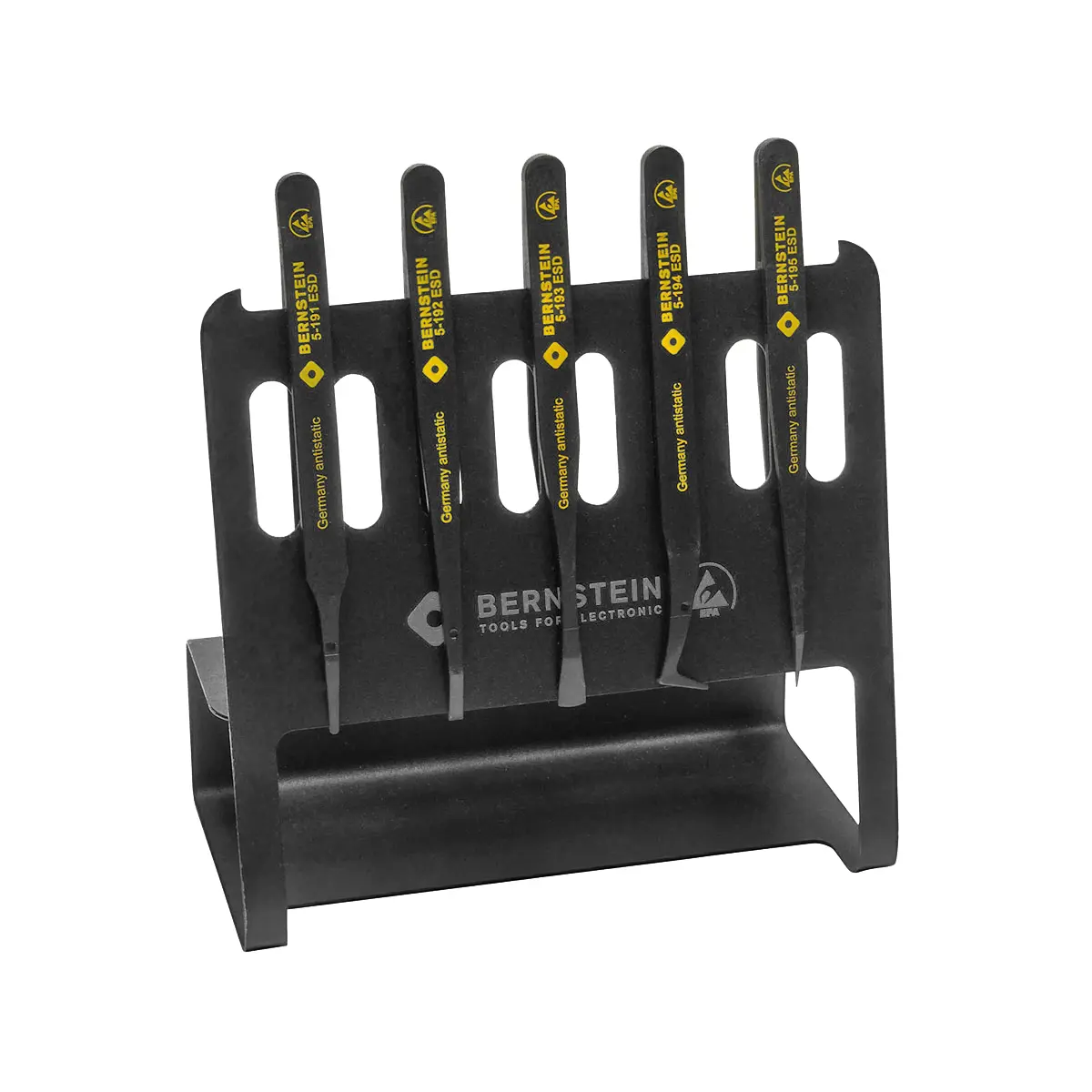 Produktfoto 1 von ESD Kunststoff Präzisionspinzetten Satz VARIO 5-tlg