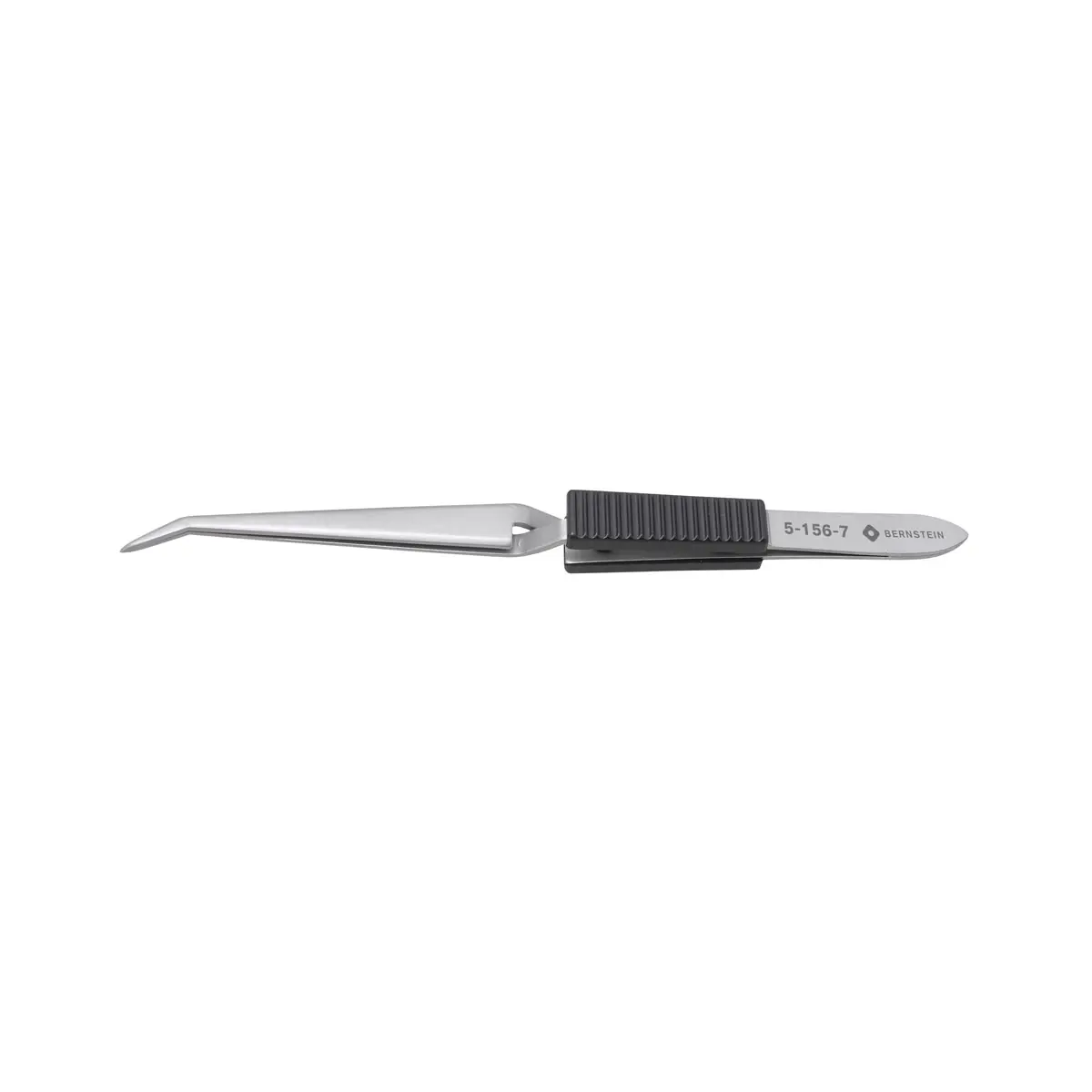 Produktfoto 1 von Löt-Kreuzpinzette 160mm Form R29b Edelstahl Kunststoff Griff