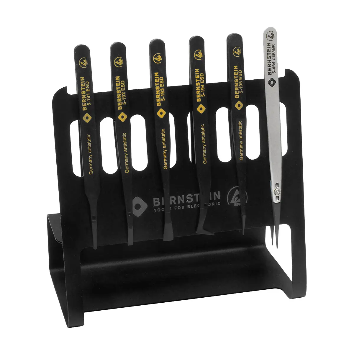 Produktfoto 1 von ESD Kunststoff Präzisionspinzetten Satz VARIO 6-tlg