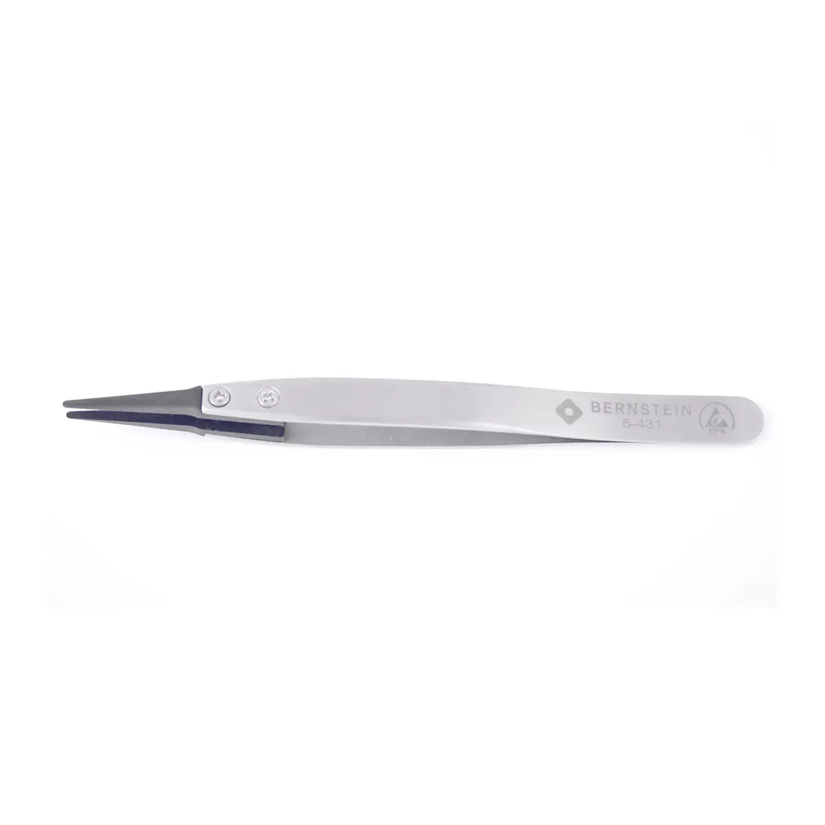 Produktfoto 1 von ESD Pinzette mit auswechselbaren Spitzen 1,5mm breit, leitend