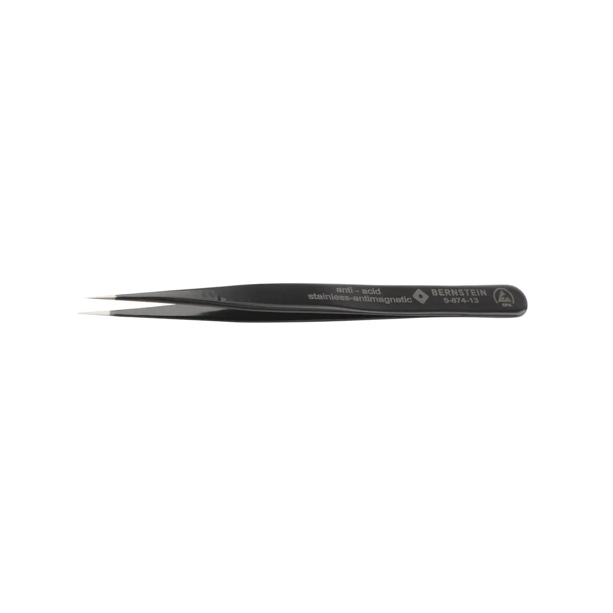 Produktfoto 1 von ESD SMD Universal Pinzette 120mm Form 3 Edelstahl, sehr spitz, ableitfähig