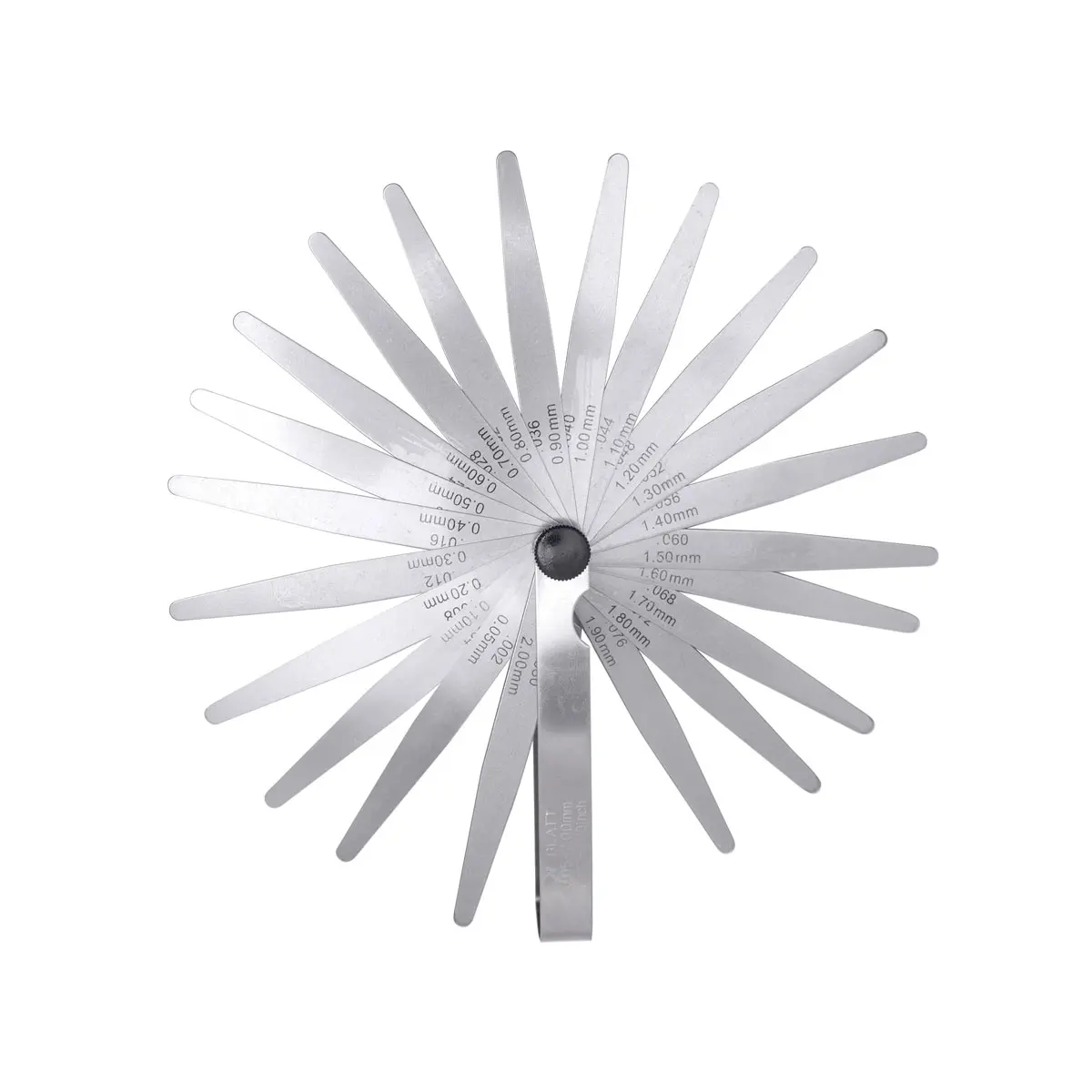 Produktfoto 1 von Fühlerlehre 21 Blatt  (0,05-2,0mm)