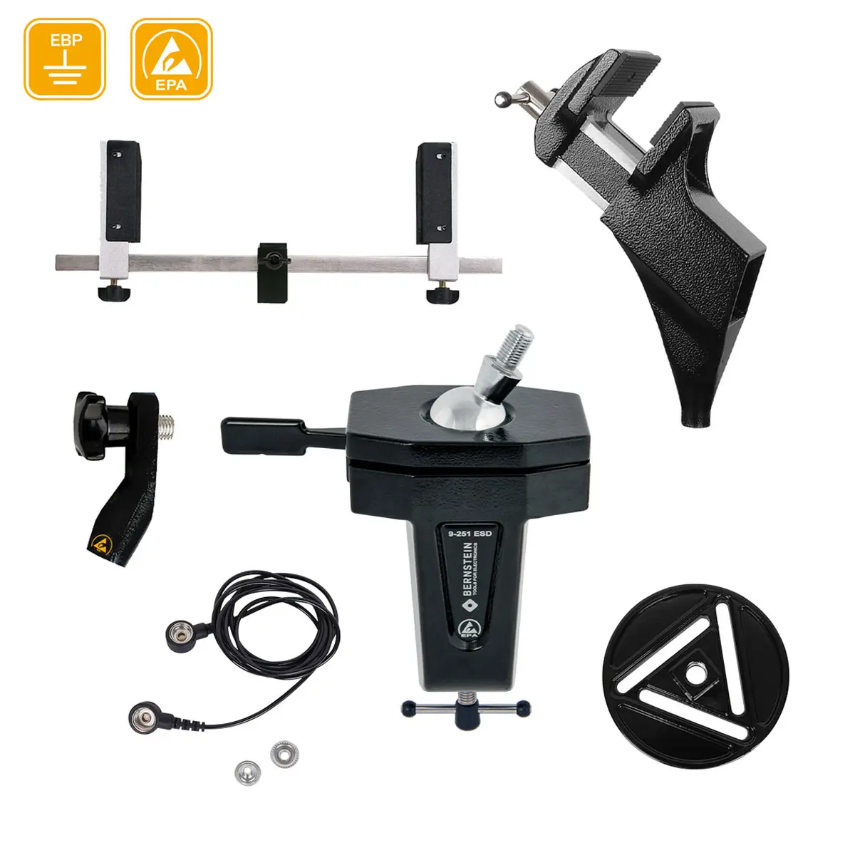 Produktfoto 1 von ESD Kugelgelenk-Kombination SPANNFIX VARIO + Kabel