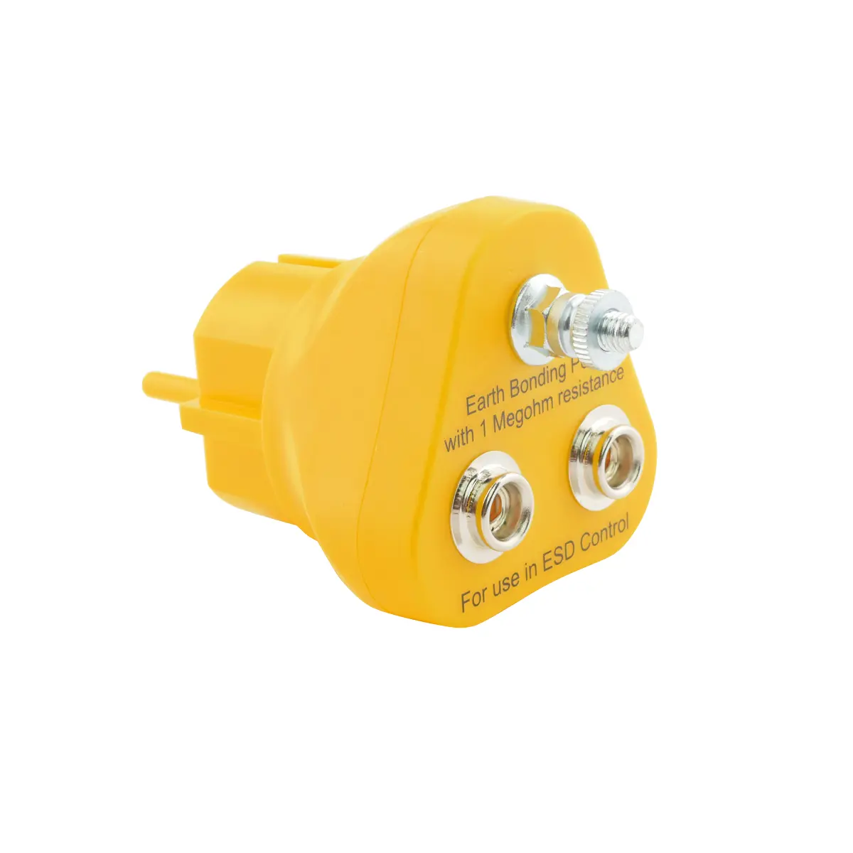 Produktfoto 1 von ESD Erdungsstecker 2x10mm und M5 Anschluß