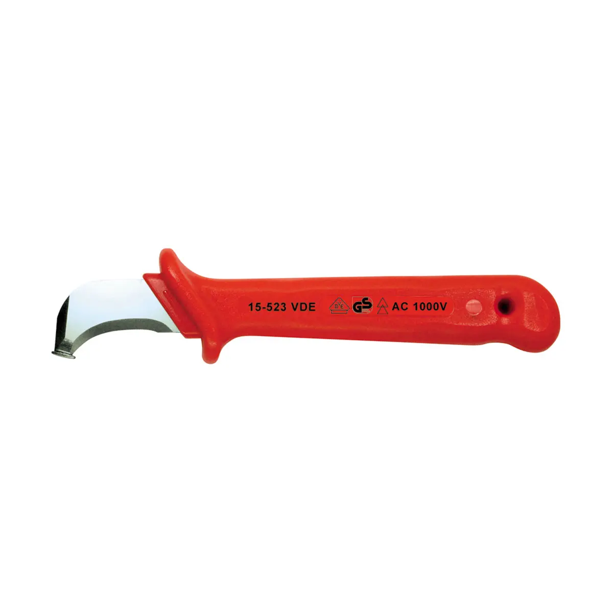 Produktfoto 1 von VDE Abmantelungsmesser mit Hakenklinge + Gleitfuß