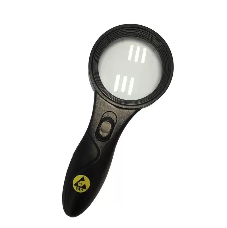 ESD Handlupe 5-fach Vergrößerung LED