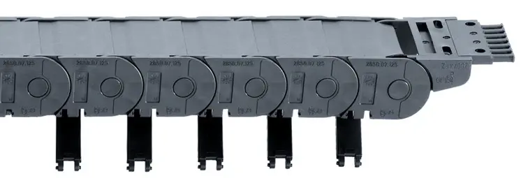 Produktfoto 1 von Energiekettenserie 2650 | im Innenradius beidseitig zu öffnen, im Außenradius geschlossen | Innenhöhe: 35 mm