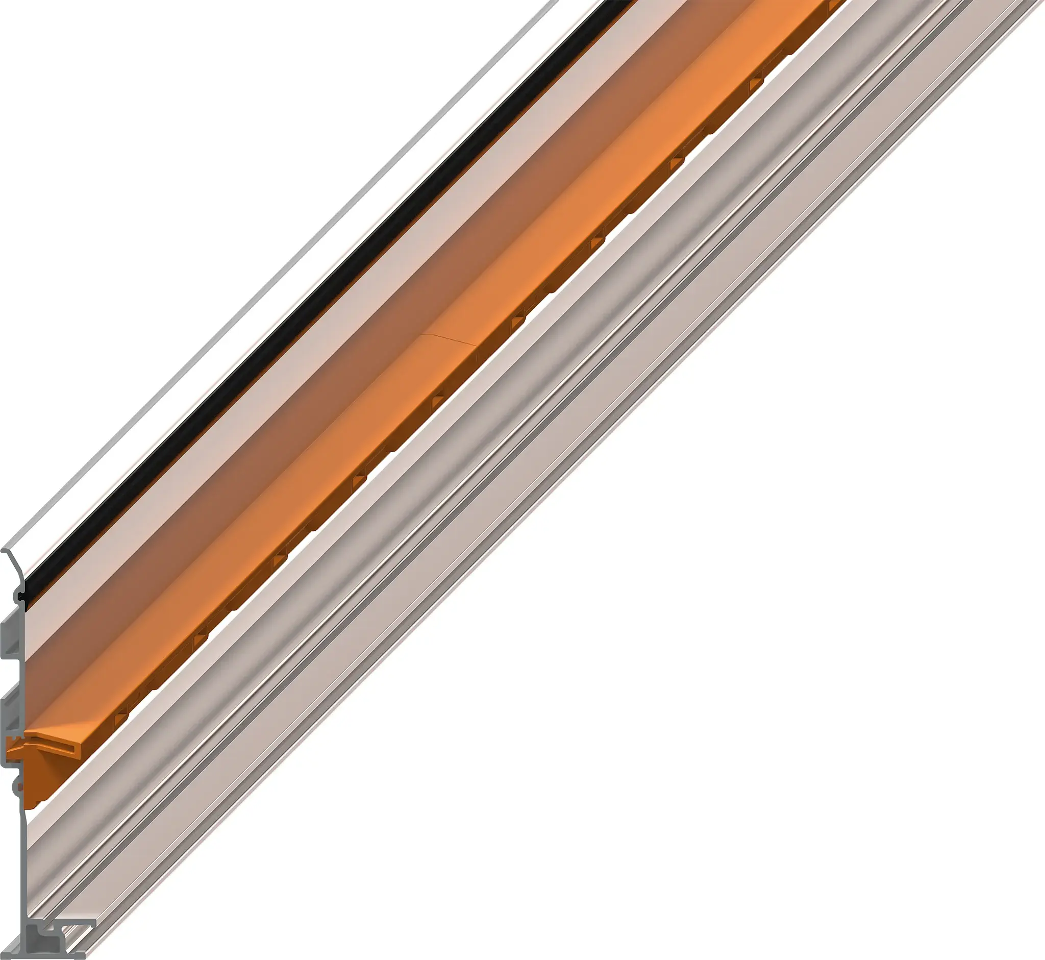 Produktfoto 1 von Super-Aluminium-Führungsrinne | 974.30.SL / 974.31.SL / 974.30.SLA / 974.31.SLH | Rinnenhöhe: 184 mm