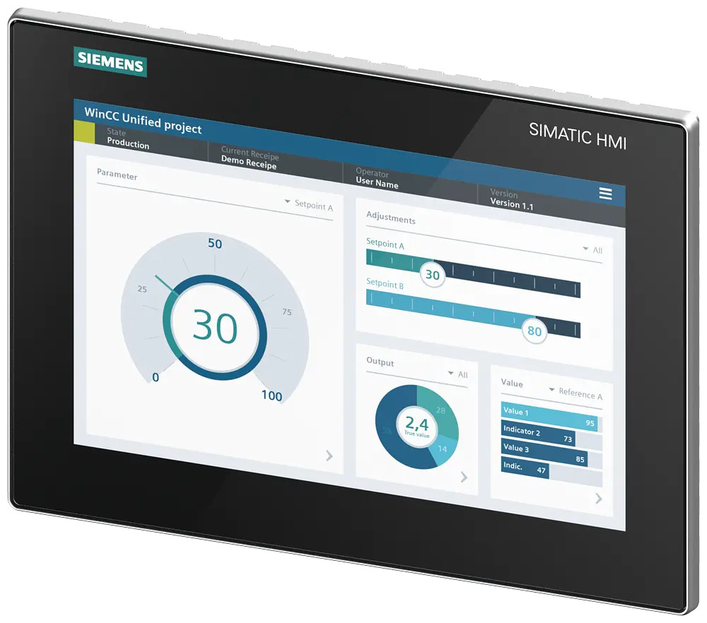 Produktfoto 1 von Siemens 6AV2128-3MB06-0AX1 SIMATIC HMI MTP1200 Unified Comfort Panel 12.1 Inch