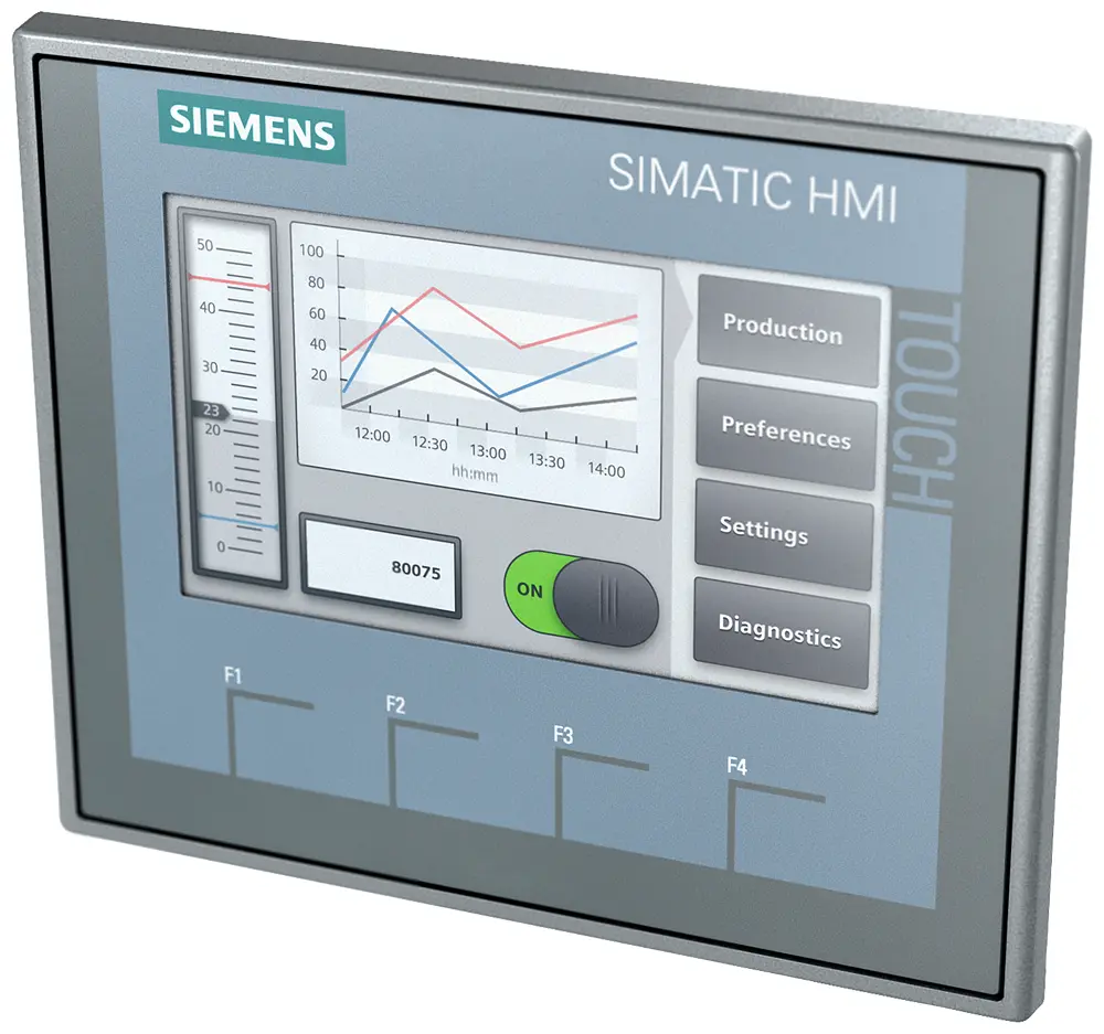 Produktfoto 1 von Siemens 6AV2123-2DB03-0AX0 SIMATIC HMI KTP400 Basic PN Basic Panel 4.3 Inch
