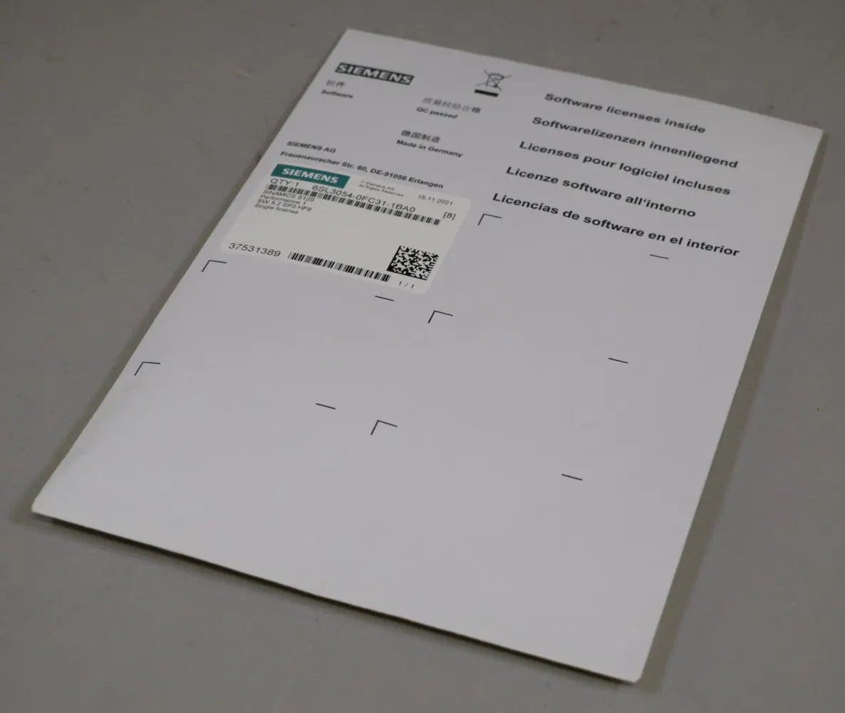 Produktfoto 1 von SIEMENS 6SL3054-0FC31-1BA0 auf Lager