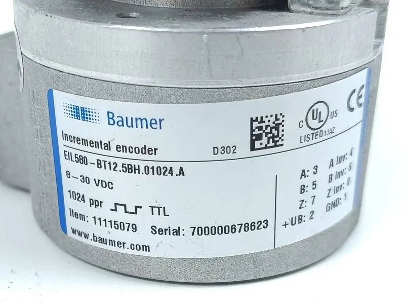Produktfoto 1 von Baumer Incremental Encoder EIL580-BT12 EIL580-BT12.5BH.01024.A NEUWERTIG
