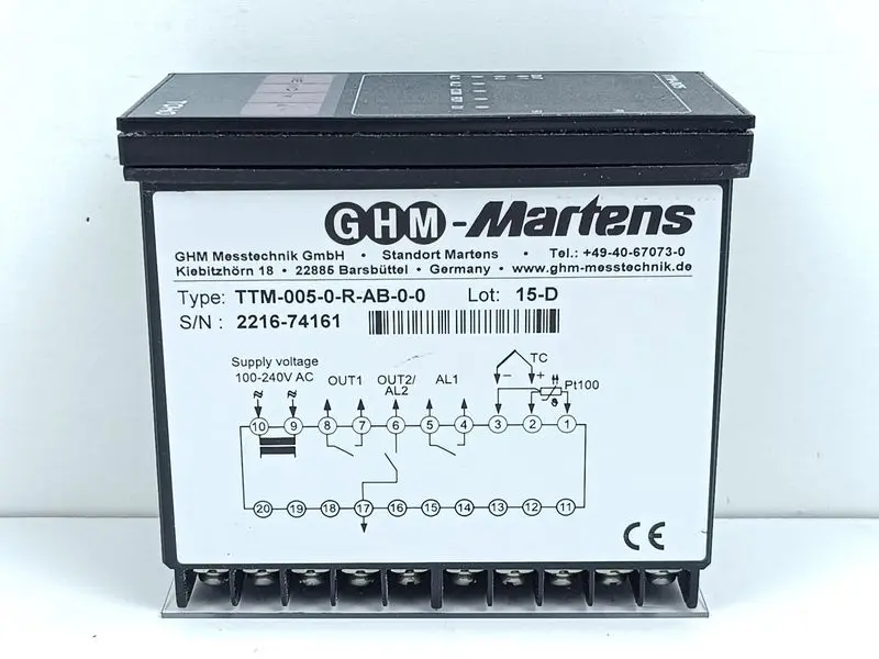 Produktfoto 1 von Martens TTM-005-0-R-AB-0-0 Druckanzeiger TESTED & TOP ZUSTAND