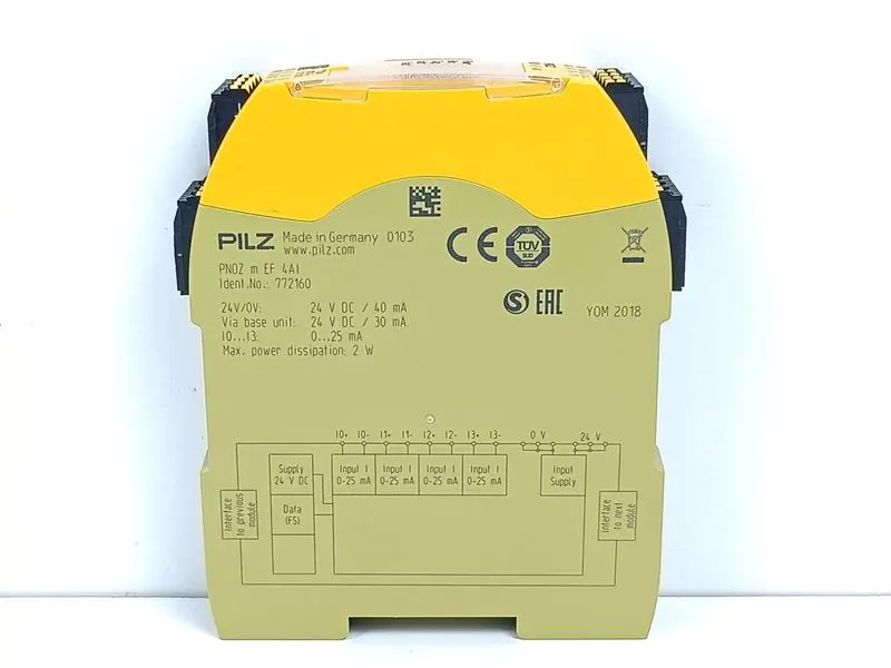 Produktfoto 1 von Pilz PNOZ m EF 4AI Sicherheitsrelais Id.Nr. 772160 TESTED & NEUWERTIG