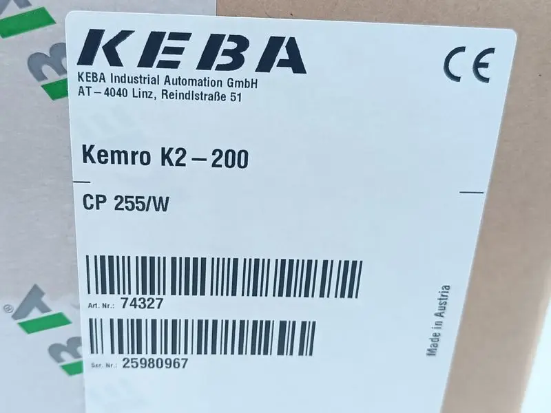 Produktfoto 1 von KEBA Kemro K2-200 CP 255/W 74327 UNUSED & OVP & SEALED