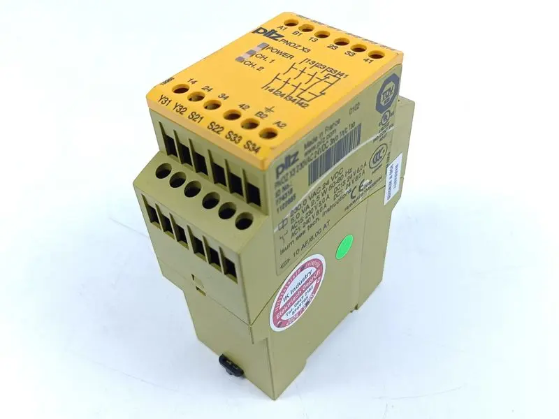 Produktfoto 1 von PILZ PNOZ X3 230VAC 24VDC 3n/o 1n/c 1so ID No.: 774318 TESTED & NEUWERTIG