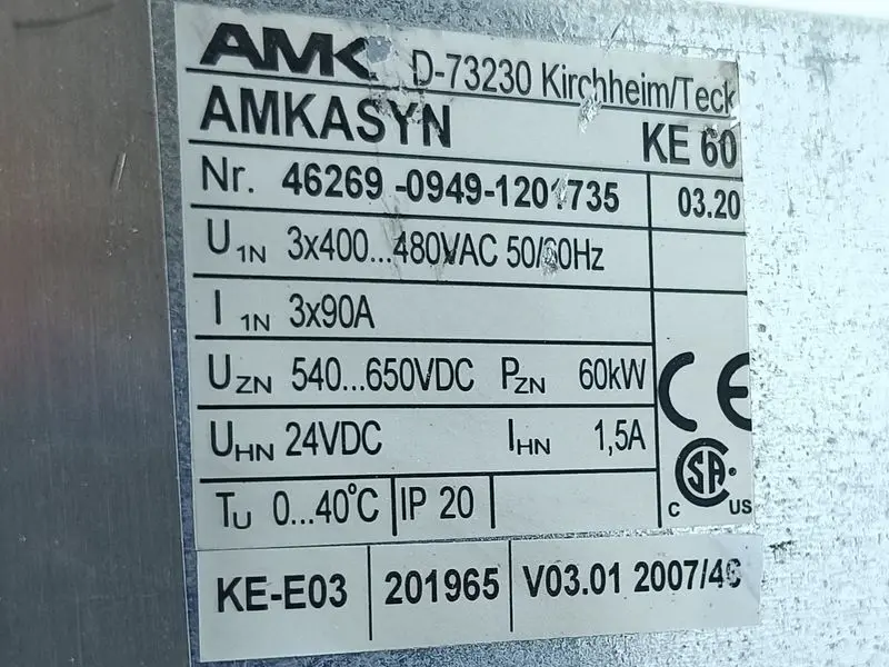 Produktfoto 1 von AMK AMKASYN KE 60 Power Supply KE60 Version: 03.20 TOP ZUSTAND & TESTED