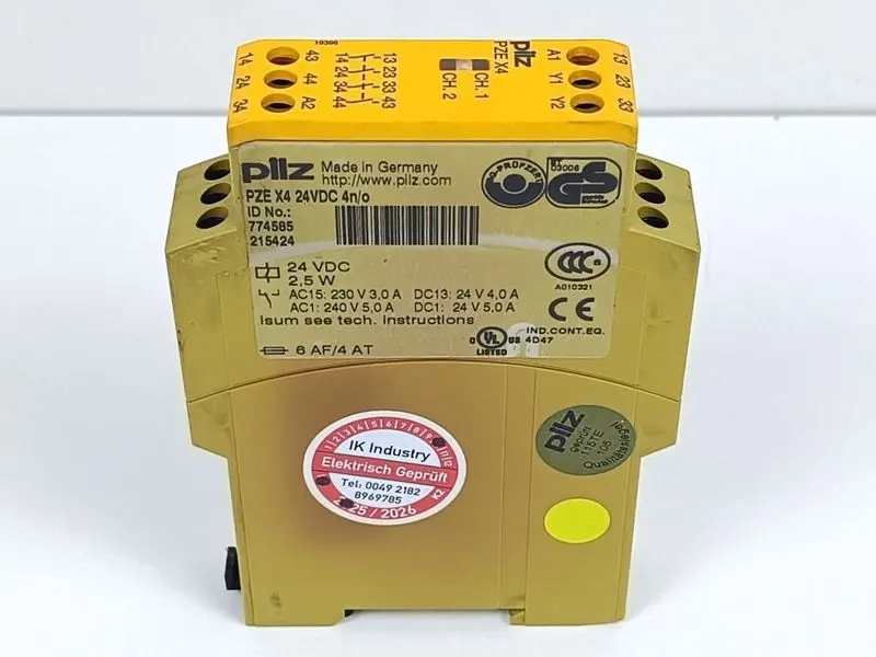 Produktfoto 1 von PILZ PZE X4 24VDC 4n/o  ID No.: 774585 6AF / 4AT TESTED & TOP ZUSTAND