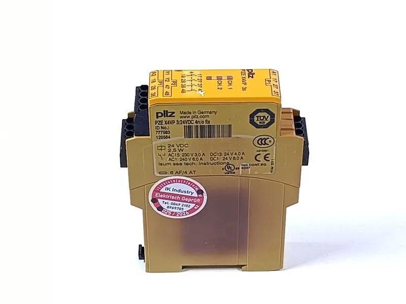Produktfoto 1 von PILZ PZE X4P 3/24VDC 4n/o  ID No.: 777583 TESTED & TOP ZUSTAND