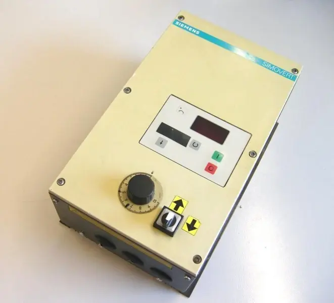 Produktfoto 1 von Siemens Simovert P 6SE2001-1AA02 Out: 0-120 Hz, 0,7kVA Motor:0,37KW