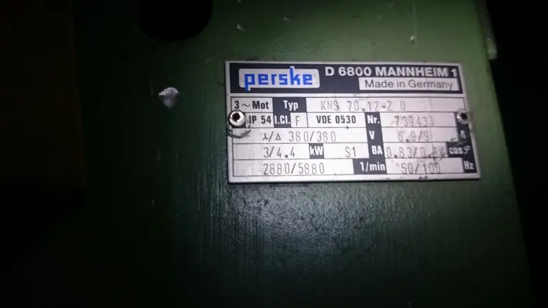 Produktfoto 1 von Perske KNS 70.12-2 D Spezialmotor Nr:739433 Spindelmotor Fräsmotor Motor