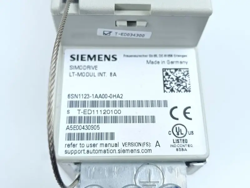 Produktfoto 1 von Siemens Simodrive 6SN1123-1AA00-0HA2 LT-Modul Int 8A Vers. A TESTED & NEUWERTIG