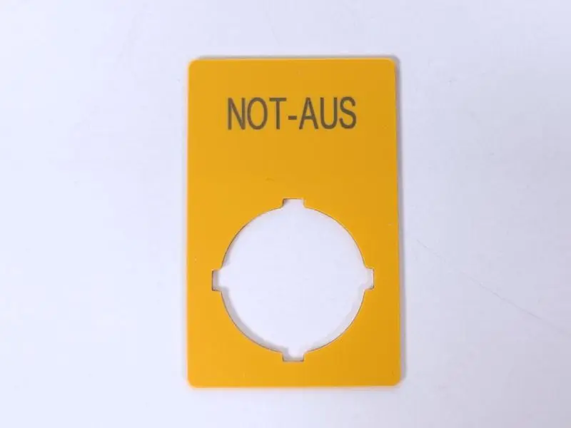Produktfoto 1 von EATON M22-XZK-D99 Qty: 50 Emerygency stop label / Not-Aus-Schild UNUSED & OVP