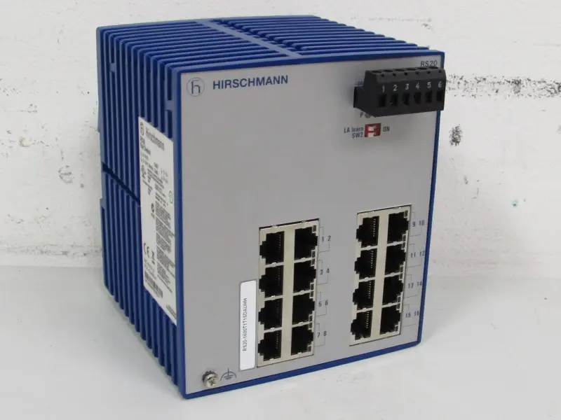 Produktfoto 1 von Hirschmann RS20 RS20-1600T1T1SDAUHH industrial ethernet Rail Switch 16 ports Neuwertig