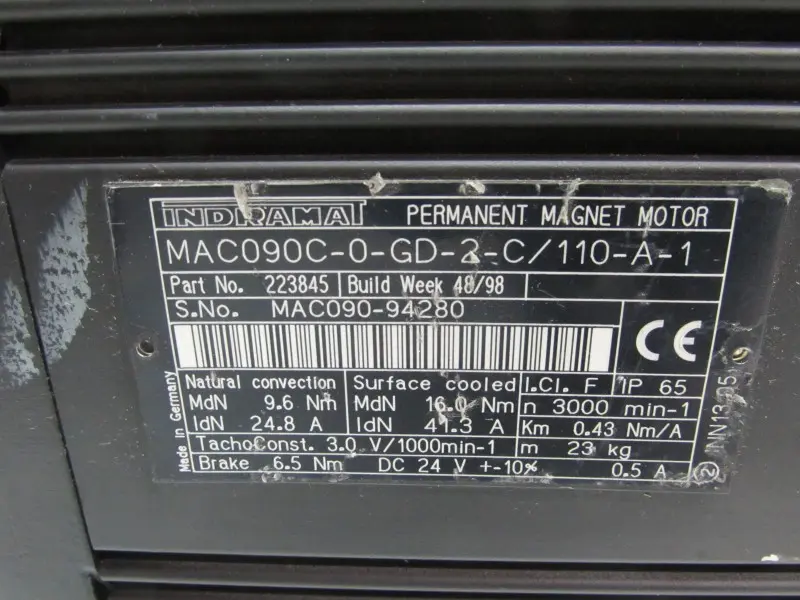 Produktfoto 1 von Rexroth Indramat MAC090C-0-GD-2-C/110-A-1 Servomotor NEU