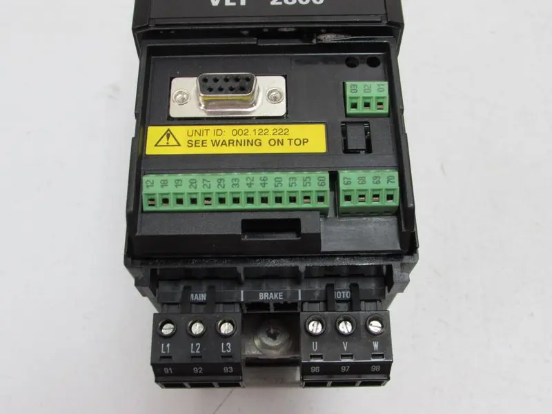 Produktfoto 1 von Danfoss VLT2807 VLT2807PT4B20STR1DBF00A00 195N1015 400V 2,1A 1,7kVA TOP ZUSTAND