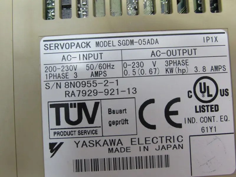 Produktfoto 1 von Omron Yaskawa Servopack SGDM-05ADA 0,5kW 230V