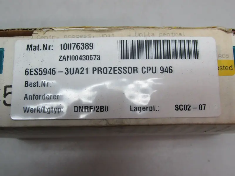 Produktfoto 1 von Siemens Simatic 6ES5946-3UA21 6ES5 946-3UA21 Top Zustand