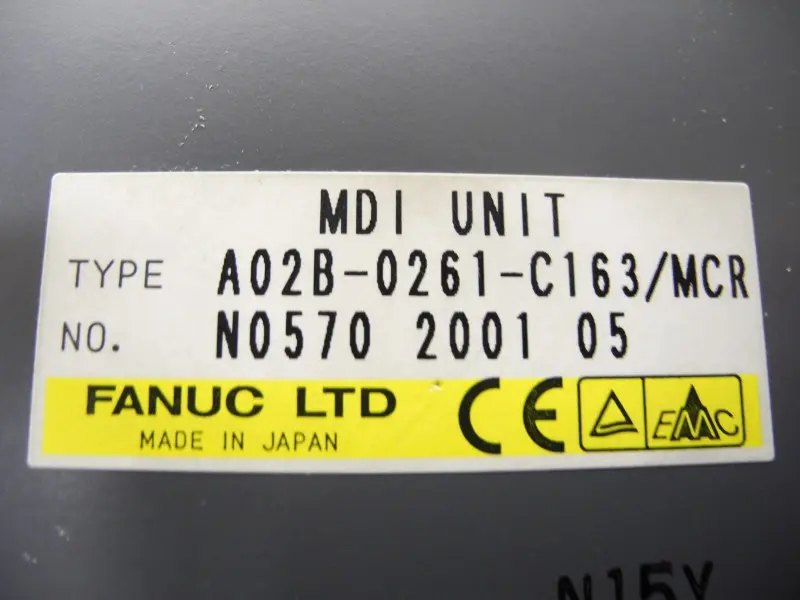 Produktfoto 1 von Fanuc MDI Unit A02B-0261-C163/MCR Keyboard Top Zustand