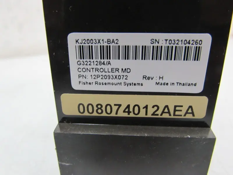 Emerson Delta V Fisher Rosemount Controller MD KJ2003X1-BA2 Top Zustand