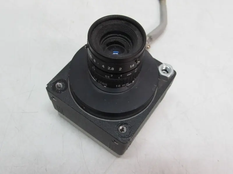 Produktfoto 1 von Basler A301fc A301 Industrie Kamera Pentax TV lens 16mm 1:1.4 Objektiv Top