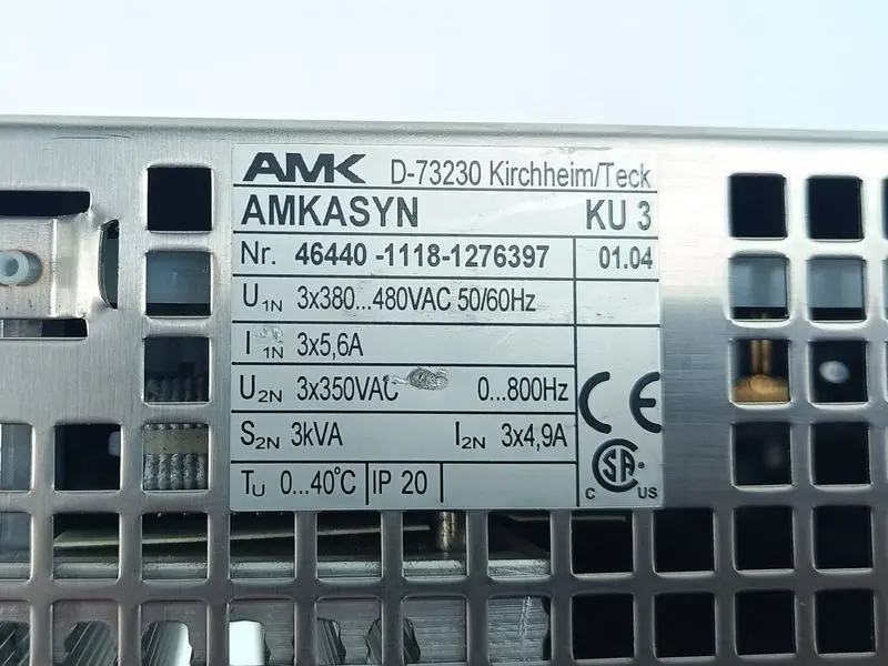Produktfoto 1 von AMK Amkasyn KU 3 46440-1118-1276397+ AE-R03 V03.15 SERVODRIVE TESTED TOP ZUSTAND