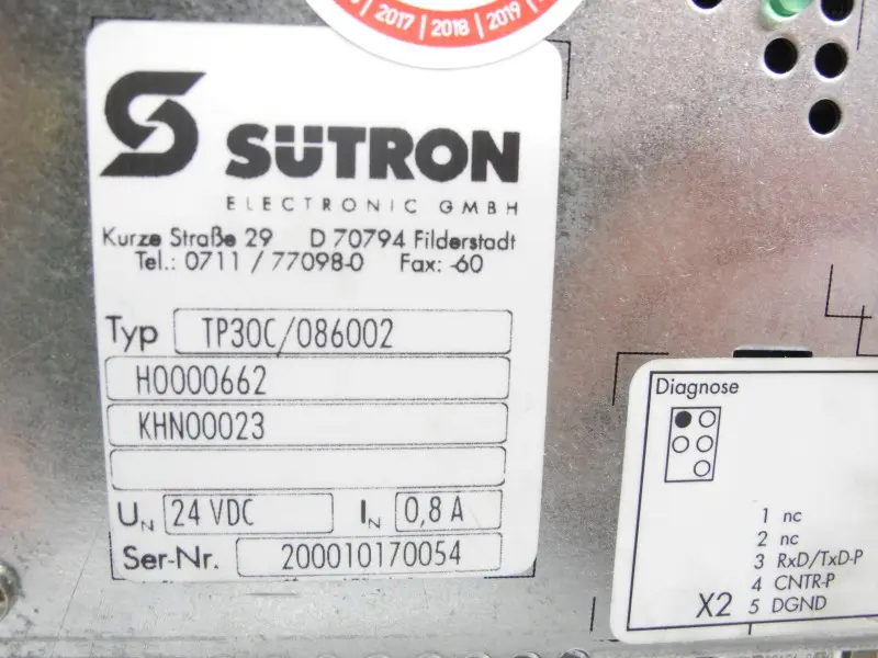 Produktfoto 1 von Sütron Touchpanel TP30C/086002 TP30C 086002 Profibus Top Zustand