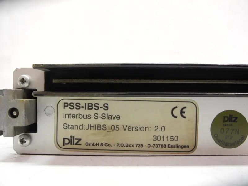 Produktfoto 1 von PILZ PSS-IBS-S Interbus-S-Slave Stand:JHIBS_05 Version 2.0 Ident.Nr.: 301150