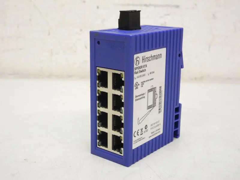 Produktfoto 1 von Hirschmann Spider 8TX Rail Switch TOP ZUSTAND
