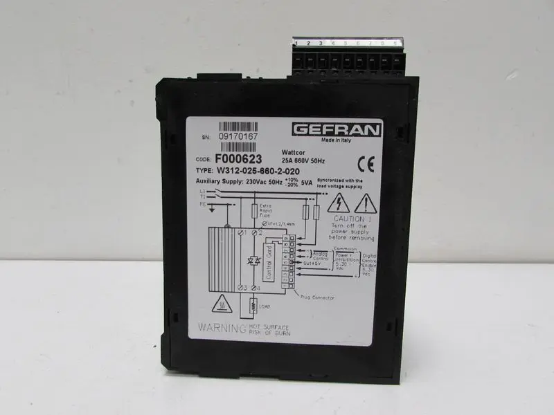 Produktfoto 1 von Gefran W312-025-660-2-020 F000623 25A 660V 50Hz Top Zustand