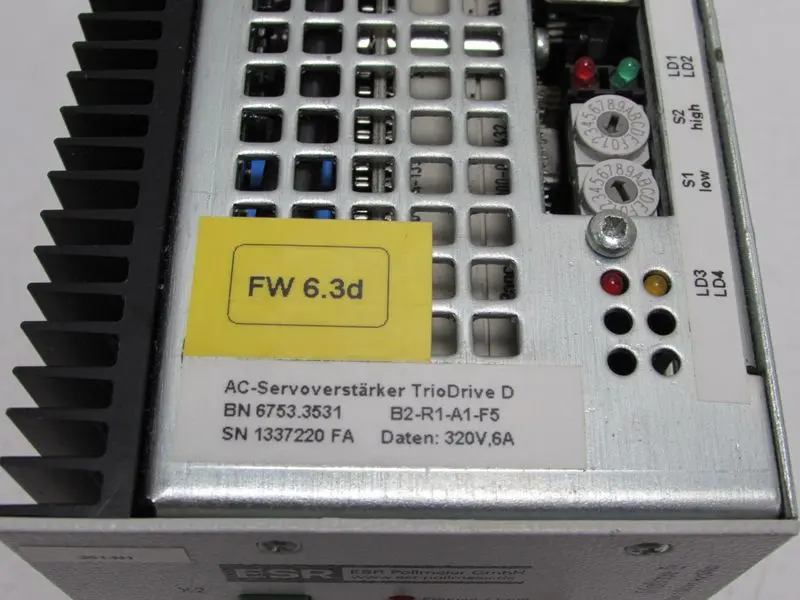 Produktfoto 1 von ESR BN 6753.3531 AC-Servoverstärker TrioDrive D B2-R1-A1-F5 FW: 6.3d NEUWERTIG