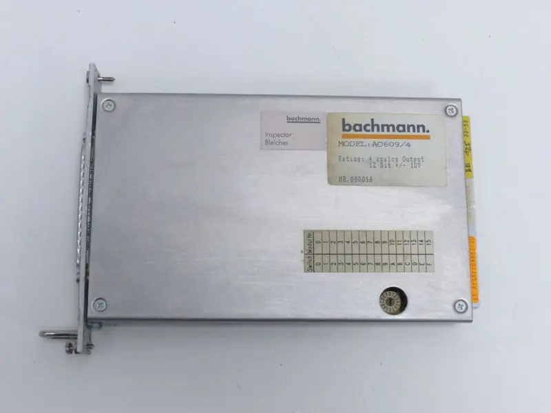 Produktfoto 1 von Bachmann A0609/4 4 analog Output 12 Bit +/* 10V Top Zustand