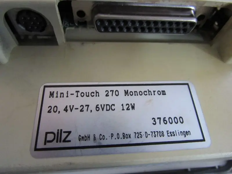 Produktfoto 1 von Pilz Mini-Touch 270 Monochrom 376000 Fehler im LCD (unterer Rand) TESTED