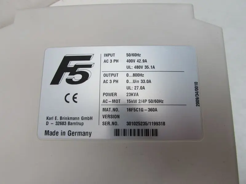 Produktfoto 1 von KEB F5 16.F5.C1G-360A 16F5C1G-360A 440V 15KW + Keyboard diag Top Zustand