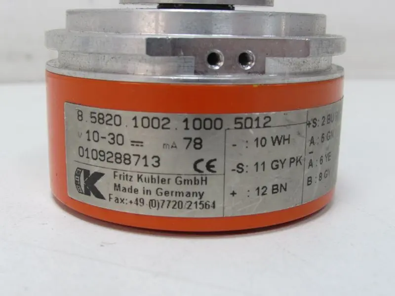 Produktfoto 1 von Fritz Kübler 8.5820.1002.1000.5012 Drehgeber mA 78 10-30V TOP ZUSTAND