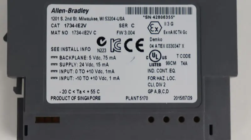 Produktfoto 1 von Allen Bradley 1734-IE2V MAT.NO 1734-IE2V C UNUSED