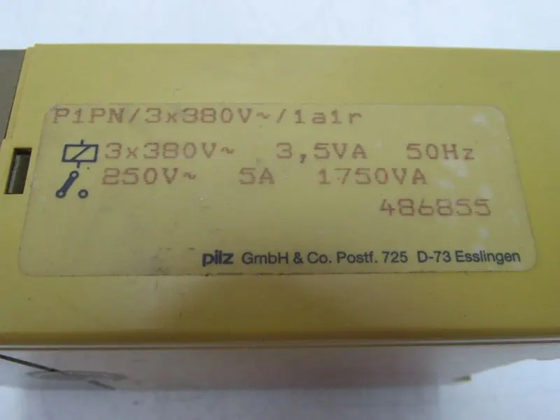 Produktfoto 1 von Pilz P1PN /3x380V~ / 1a1r Ident. Nr.486855 TOP ZUSTAND
