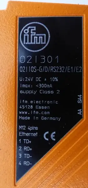 Produktfoto 1 von IFM O2I301 O2IIOS-G/D/RS232/E1/E2 02I301 Multicode Reader