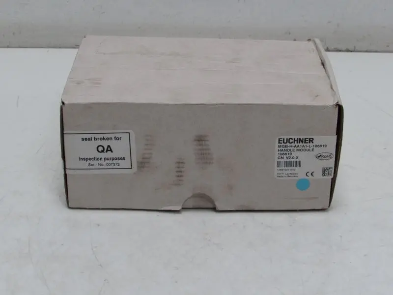 Produktfoto 1 von EUCHNER MGB-H-AA1A1-L-106619 Handle Module ID. 106619 V2.0.0 UNUSED OVP